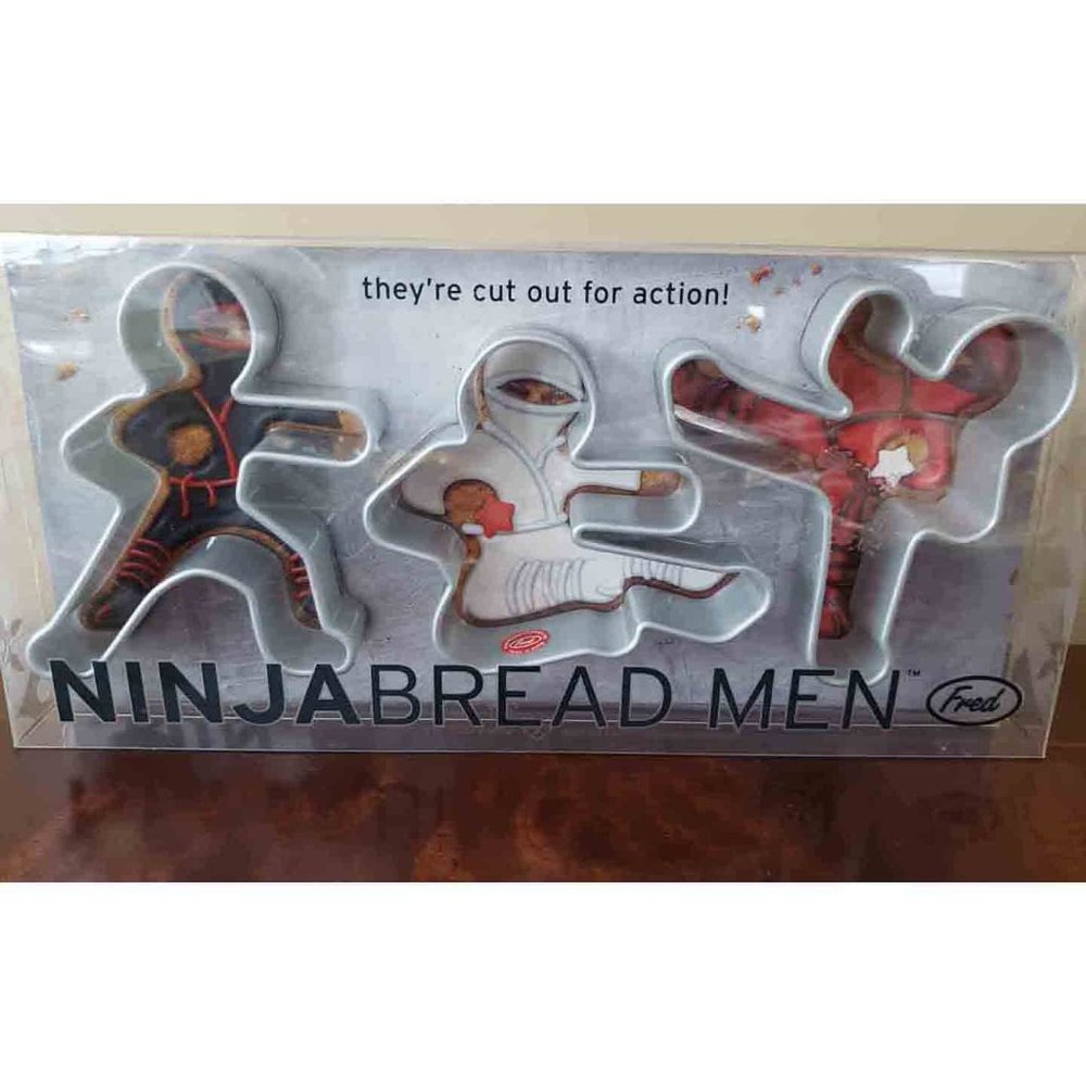 Fred Ninja Brad Men Cookie Cutters Pack of 3 NEW